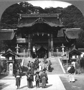 Osua-templet, Nagasaki, Japan, 1901.