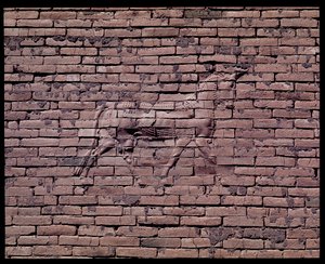 Detalj av en tjur, relief av Ishtar-porten, 580 f.Kr av Babylonian