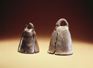 Hästklockor, från Babylon, Irak, c.700 f.Kr. (brons)
