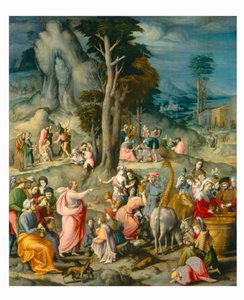 The Gathering of Manna av Bacchiacca