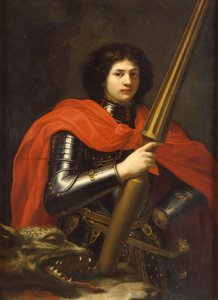 Saint George (olja på duk) av Baldassare  Franceschini