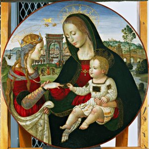 The Mystic Marriage of St. Catherine, 1502-03 (tempera och olja på panel)