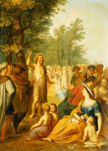 Johannes Döparen predikar i öknen,