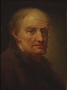 Huvud av en gammal man av Balthasar Denner