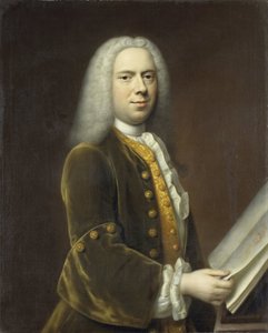 Porträtt av en man, troligen Cornelis Troost (1696-1750) av Balthasar Denner