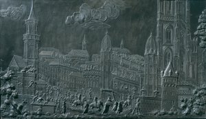 Kröningsprocessionen av kejsar Franz I Stephan von Lorraine i Frankfurt am Main den 10 oktober 1745 av Balthasar Ferdinand Moll
