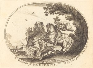 Sankt Georg och draken av Balthasar Moncornet