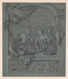 Fågelsäljaren av Balthasar van der Ast
