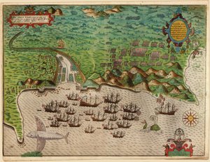 Tillfångatagandet av Santiago på Kap Verde, 1585