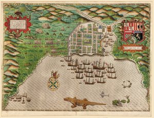 Fångst av den spanska bosättningen Santo Domingo i Hispaniola