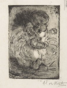 Porträtt av H.W. Mouton som bebis