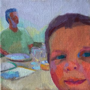 Eyeing up the Icecream, 2029 av Barbara Hoogeweegen