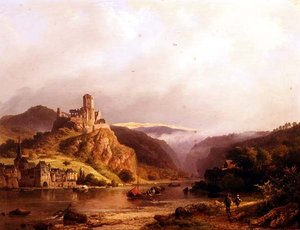 Beilstein vid Mosel av Barend Cornelis Koekkoek