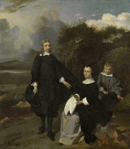 Familj i ett landskap