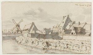 Utsikt över Grave, Norra Brabant
