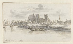 Utsikt över Grave, Norra Brabant