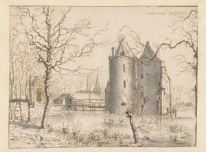 Utsikt över Frisselsteins slott, Veghel