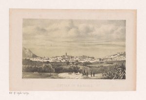 Vy över Tetouan i Marocko Tetouan i Marocko (titel på objekt) av Barend Leonardus Hendriks