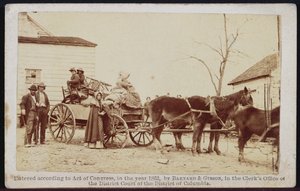 Avgång från det gamla Homestead, Centreville, Virginia, 1862, från Bradys Album Gallery, nr 306 (bw foto) av Barnard and Gibson