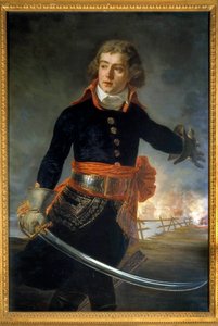 Italiens kampanj (1796-1797): "" Porträtt av Louis Alexandre (Louis-Alexandre) Berthier (1753-1815), prins av Neuchatel, Marechal av Frankrike (representerad vid Pont de Lodi den 10/05/1796""" Målning av Antoine Jean Gros (1771-1835) 1796 Boissy Saint Lege
