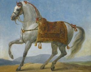 Marengo, hästen till Napoleon I av Frankrike par Gros, Antoine Jean, baron