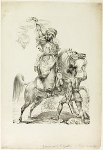 Beriden Mameluke-hövding ropar på hjälp av Baron Antoine Jean Gros