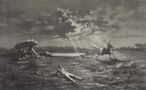 The Follet dEpnell, illustration för Legendes Rustiques av George Sand (1804-76) 1858 av Maurice Sand