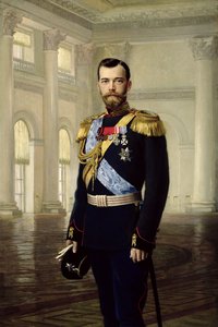 Porträtt av kejsar Nicholas II av Baron Ernest Friedrich von Liphart