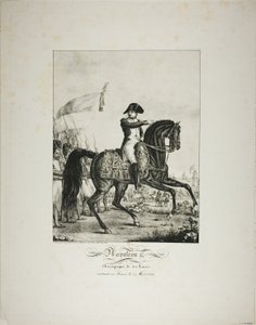 Napoleon åtföljd av sina goda män återvände till Frankrike den 1 mars 1815 av Baron François Pascal Simon Gérard