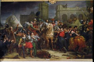 Henri IV:s (1553-1610) intåg i Paris den 22 mars 1594 av Baron François Pascal Simon Gérard
