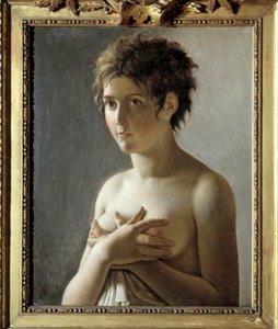 Porträtt av en flicka i byst - Målning av Pierre Narcisse (Pierre-Narcisse) Guerin (1774-1833) av Baron Pierre Narcisse Guerin