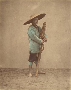 [Kinesisk man som bär hatt], 1870-talet.