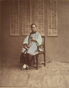 Flicka från Shanghai, 1870-talet. av Baron Raimund von Stillfried