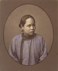 Flicka från Shanghai, 1870-talet. av Baron Raimund von Stillfried