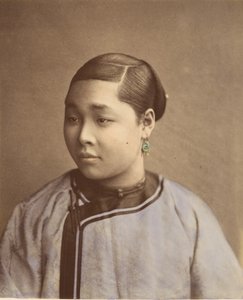 Flicka från Shanghai, 1870-talet. av Baron Raimund von Stillfried