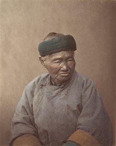 [Porträtt av en gammal kinesisk kvinna], 1870-talet.
