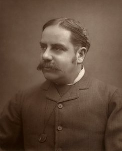 Alfred E Watson, brittisk teaterkritiker, 1886 av Barraud