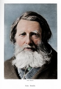 John Ruskin, engelsk kritiker, poet och konstnär, c1880-talet
