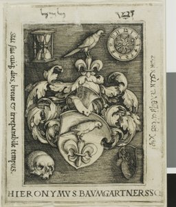 Hieronymous Baumgärtners exlibris av Barthel Beham