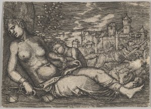 Världens gång (Sovande rättvisa) (kopia) av Barthel Beham