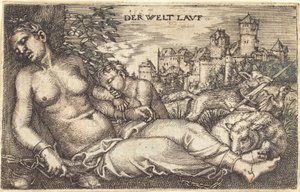 "Der Welt Lavf" (Sovande rättvisa) av Barthel Beham