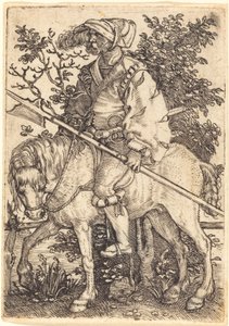 Halberdier till häst av Barthel Beham