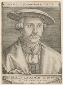 Porträtt av doktor Erasmus Baldermann av Barthel Beham