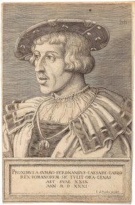 Porträtt av kejsar Ferdinand I 1503-1564, 1531. av Barthel Beham