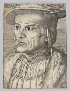 Porträtt av Leonard Van Eckh av Barthel Beham