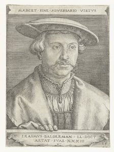 Porträtt av Erasmus Balderman av Barthel Beham