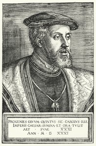 Karl V, helige romerske kejsare av Barthel after Beham