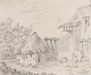 Gårdsgård, 1758. av Barthélémy Augustin Blondel d