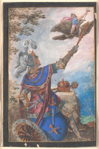 Allegori av målning under huset Habsburg av Bartholomäus Strobel d.Y.