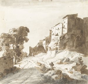 Bomarzo slott, 1625 (penna)